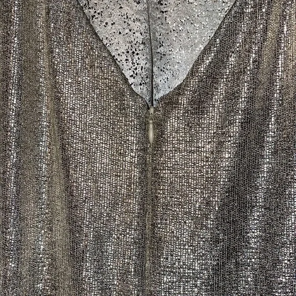 NWT Lauren Ralph Lauren DRESS, Metallic Gold Top & Black Split Skirt, Sz 16 - Picture 7 of 11